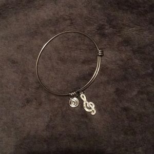 Silver Music Note Bracelet